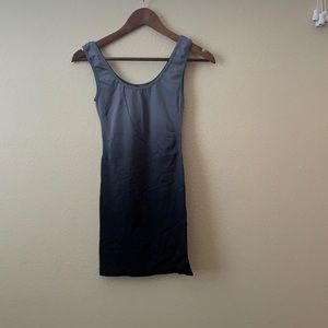 Silver and black mini dress